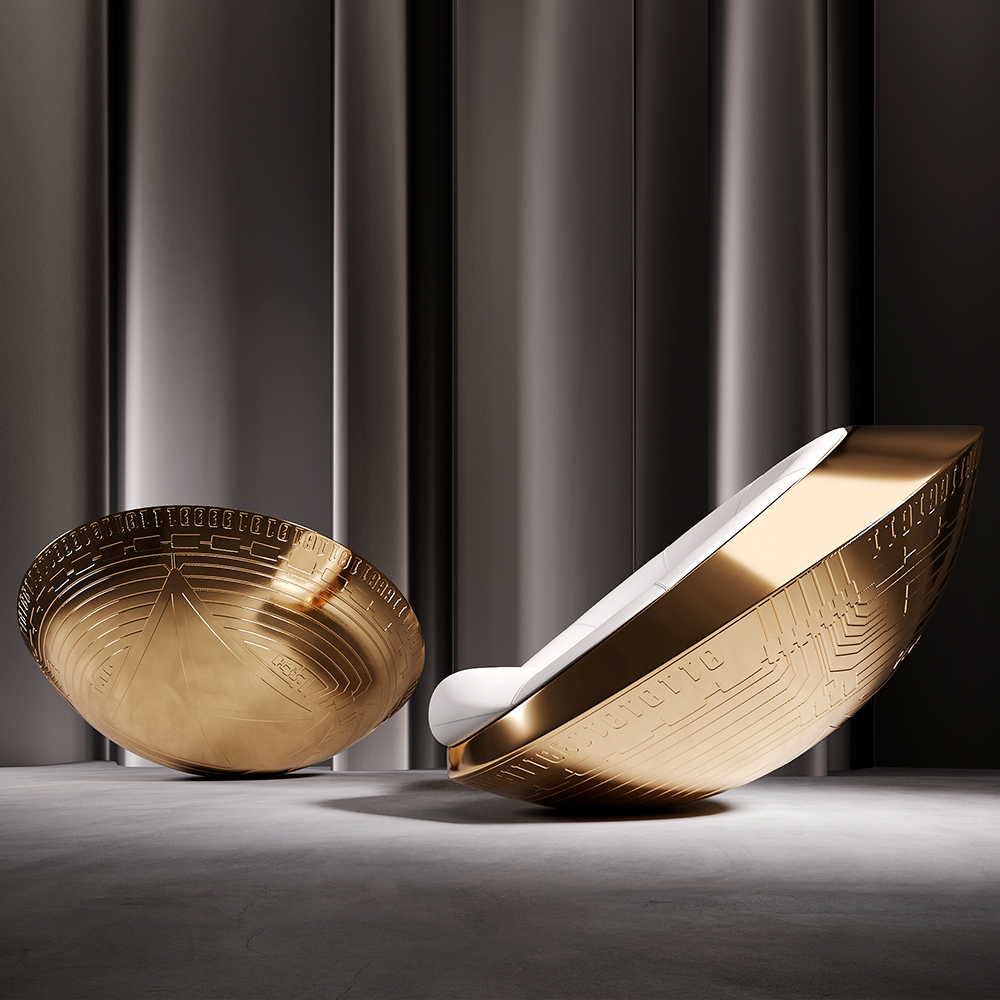 Flying Saucer Chair // Gold + Black - The UFO Chair - Touch of Modern