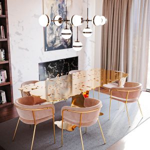 Ninfea the modern and design dining table by Mavimatt