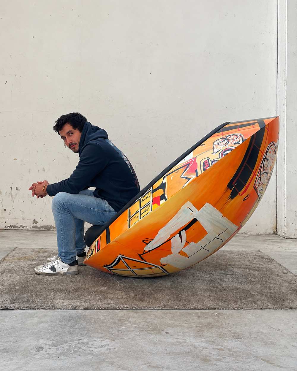 UFO Armchair dedicated to Basquiat