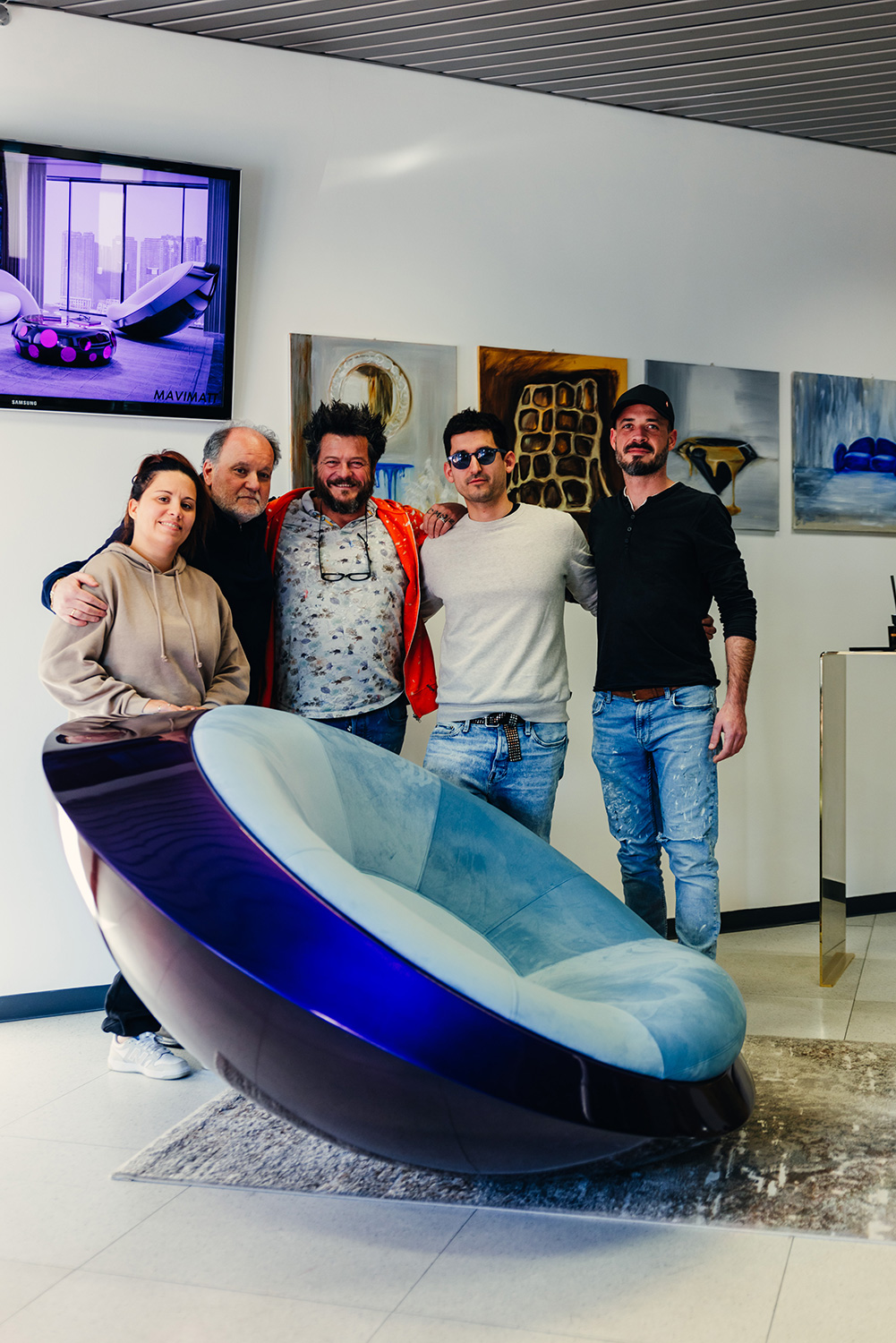 Along the Mavimatt journey — Mattia Travaini with clients and collectors