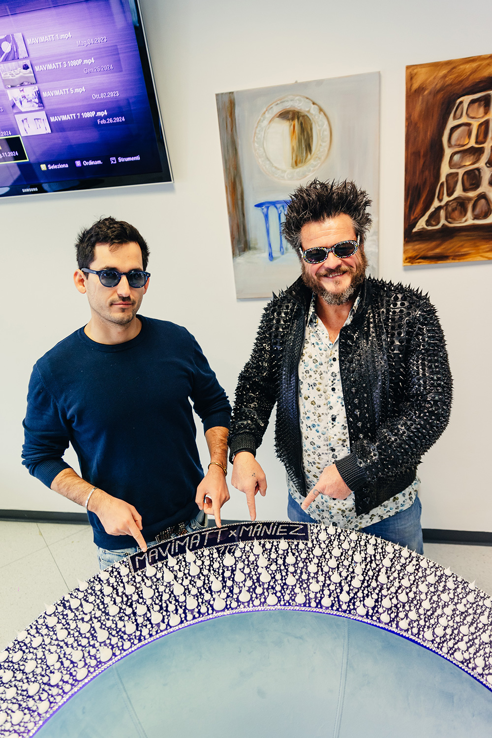 Along the Mavimatt journey — Mattia Travaini with clients and collectors